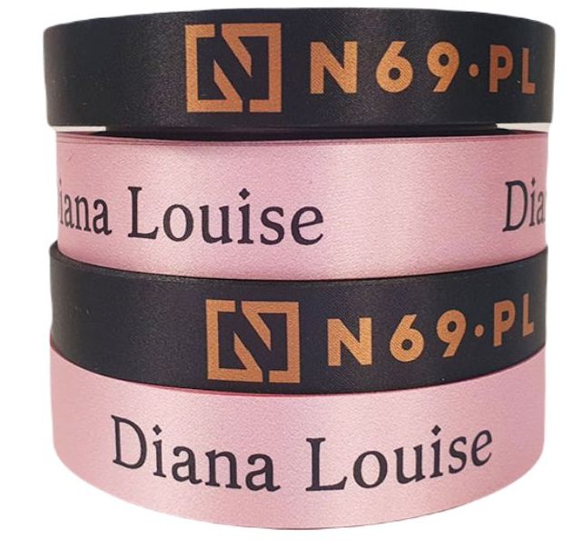 presendband med eget tryck, logo