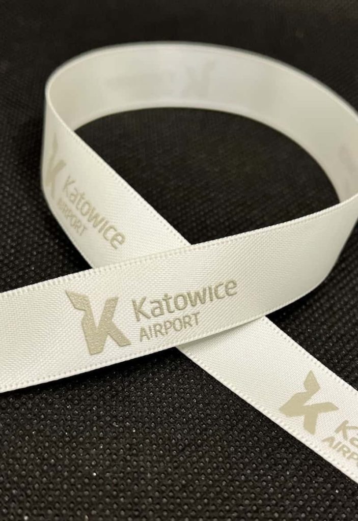 3D-band med silvertryck, exklusiv design